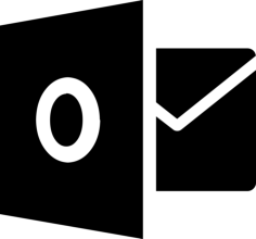 Brand Microsoft Outlook Svg Line Art, Free Vectors File